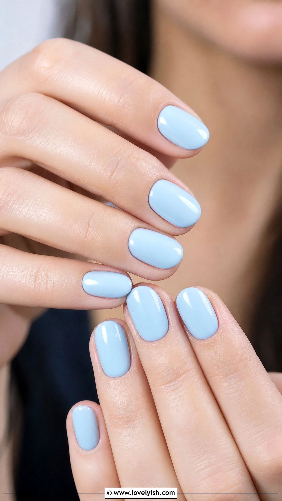 Pastel Blue Minimalist Nails - 25 minimalist nail ideas - 25 minimalist nail ideas