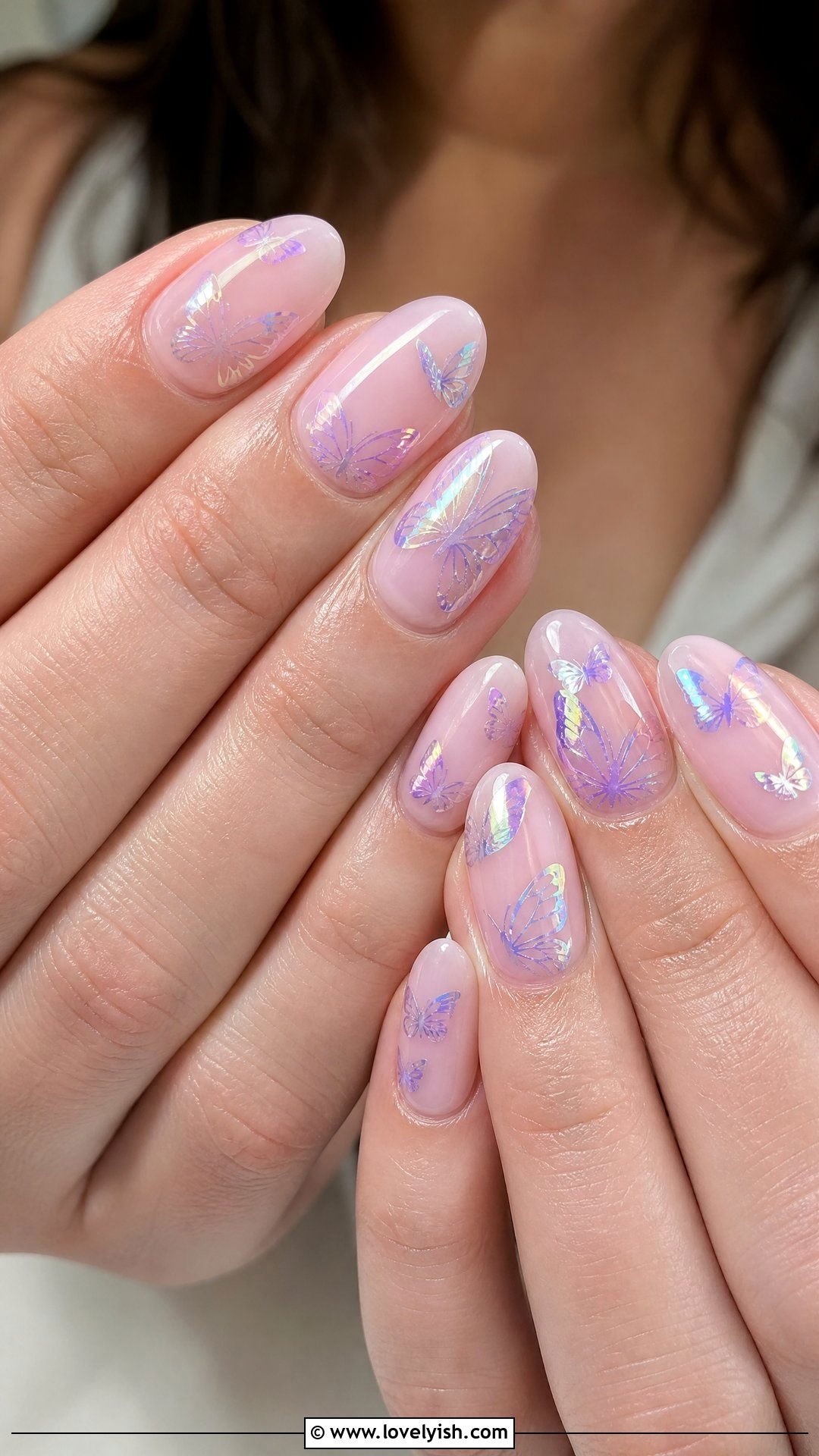 Pastel Butterfly Easter Nails - 31 easter nail designs 2026 - 31 easter nail designs 2026