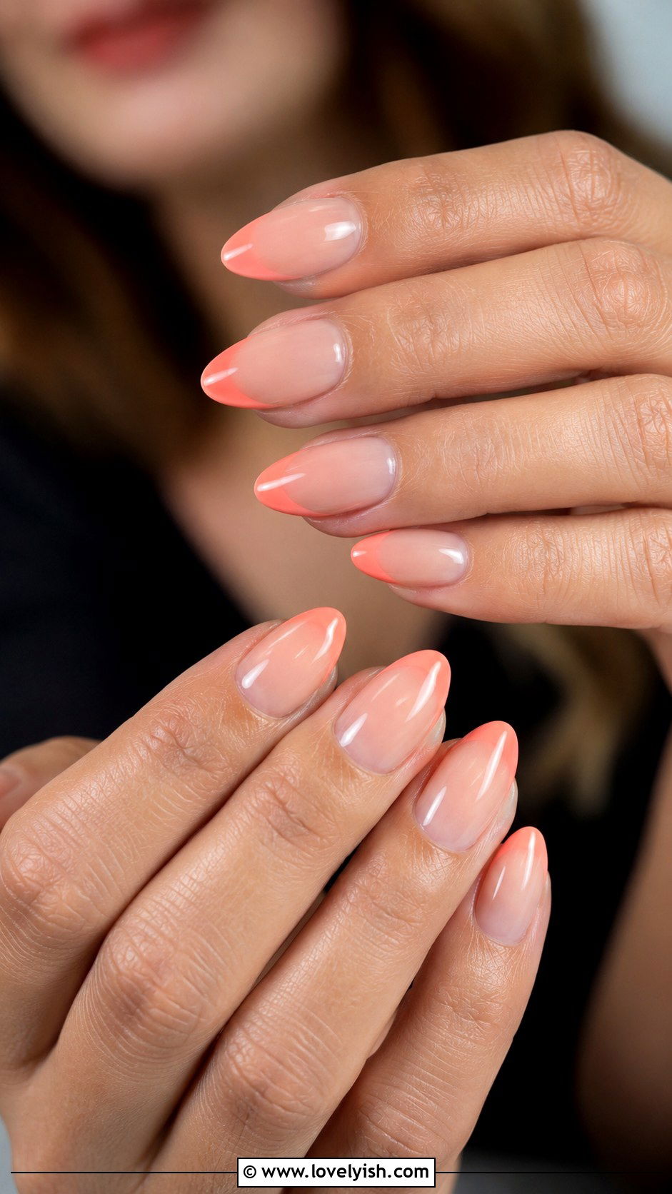 Pastel Coral French Tip Nails - 50 pastel french tip nails - 50 pastel french tip nails