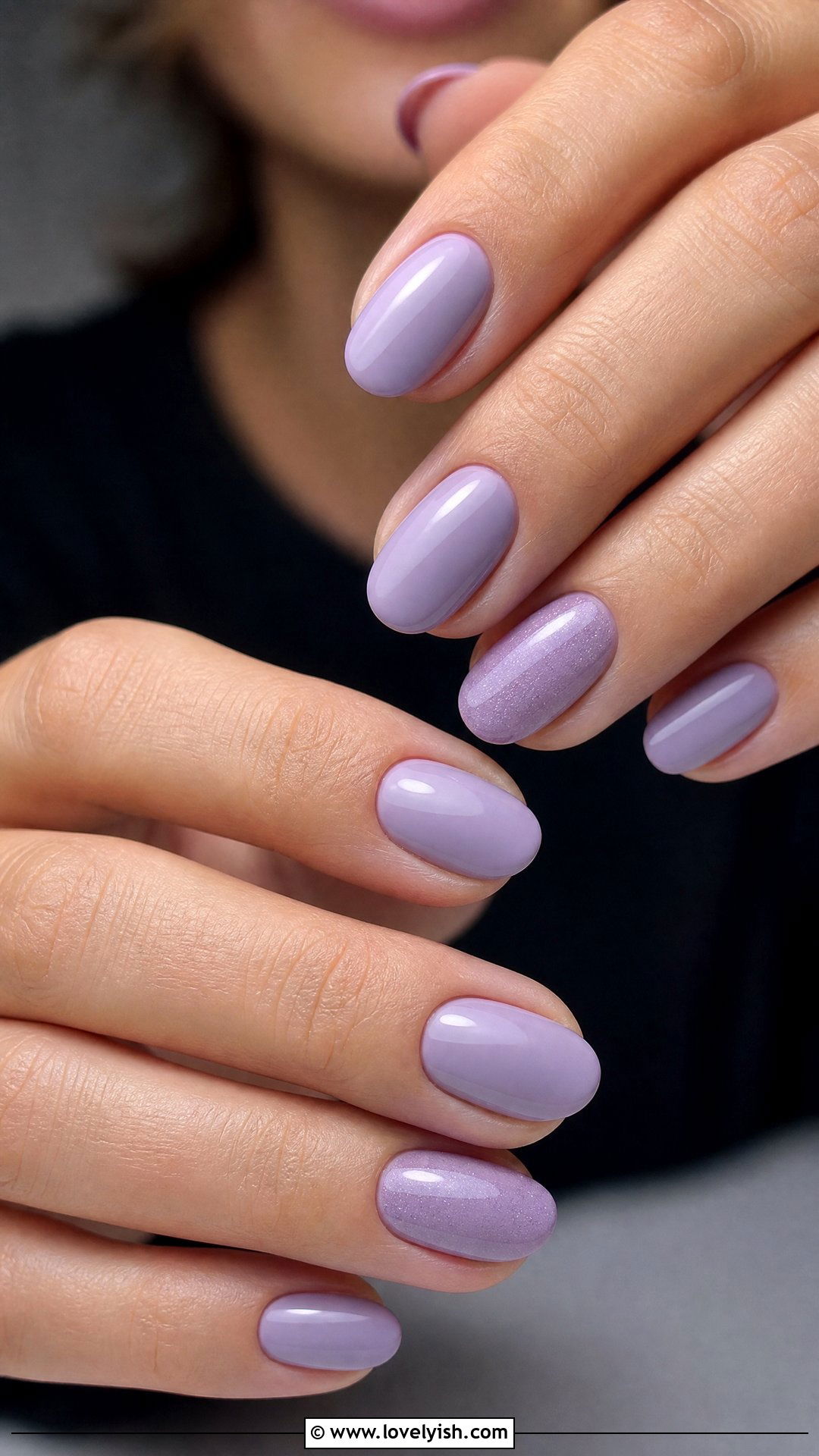 Pastel Lavender Oval Nails - 50 oval nails - 50 oval nails
