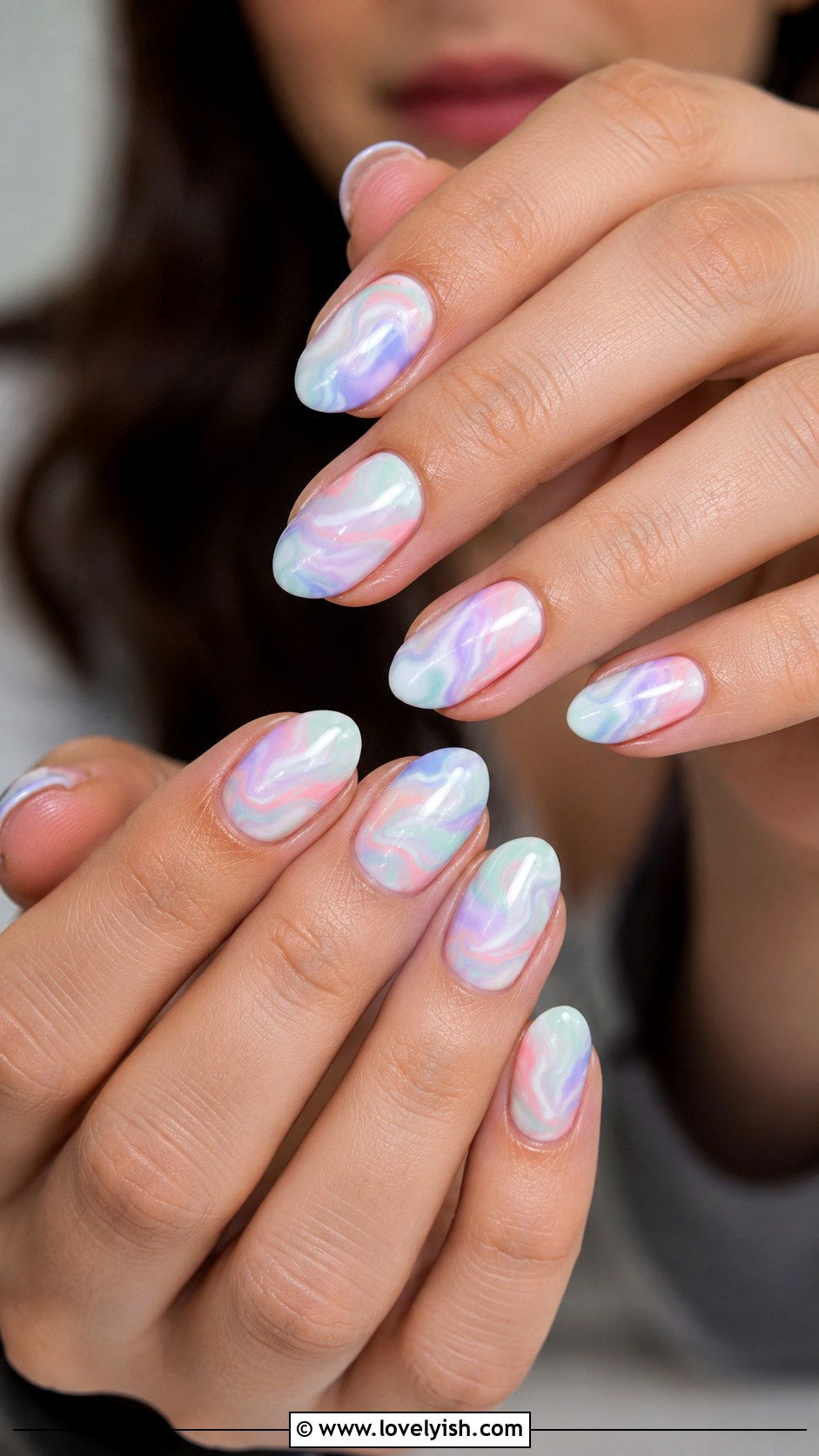 Pastel Marble Egg Nails - 25 easter nails design ideas - 25 easter nails design ideas