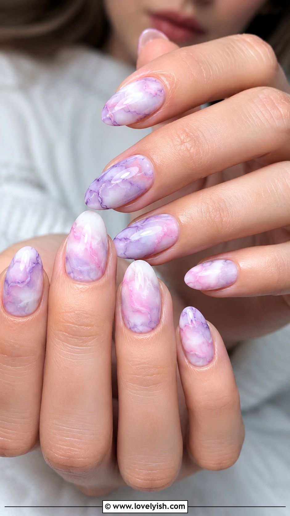 Pastel Marble Nails - 33 easy nail designs for beginners - 33 easy nail designs for beginners