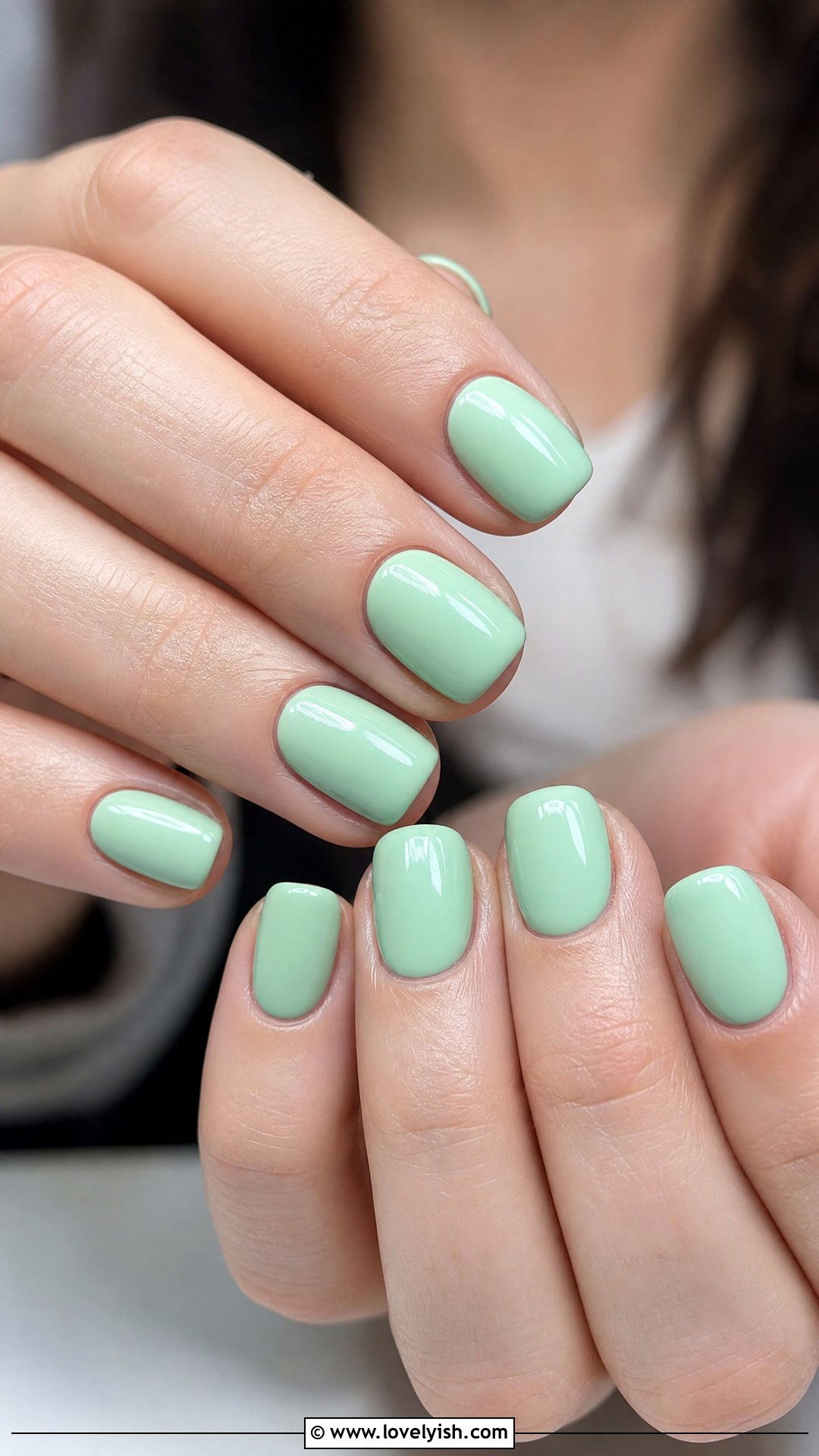 Pastel Mint Green Dip Powder Nails - 50 dip powder nails - 50 dip powder nails