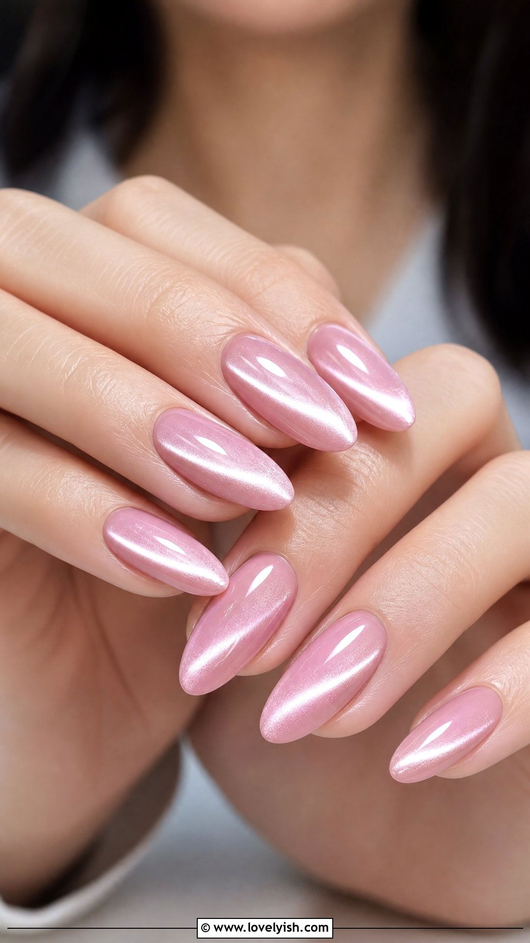 Pastel Pink Cat Eye Nails - 50 cute nails - 50 cute nails