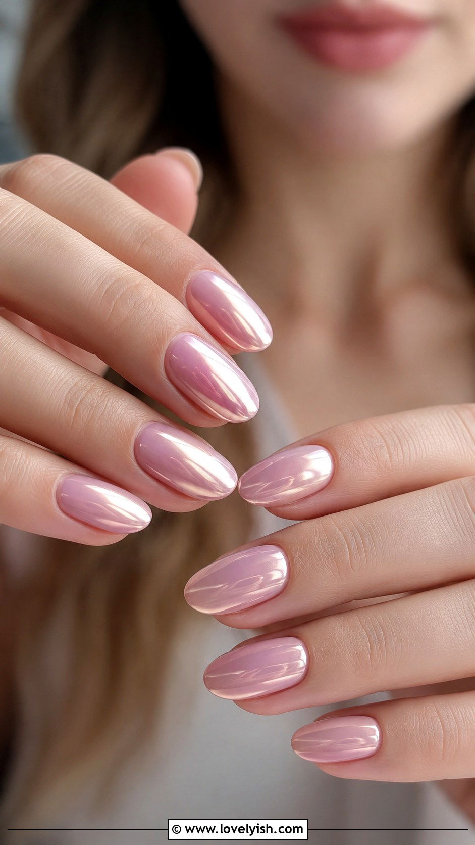 Pastel Pink Chrome Nails - 50 pink chrome nails - 50 pink chrome nails
