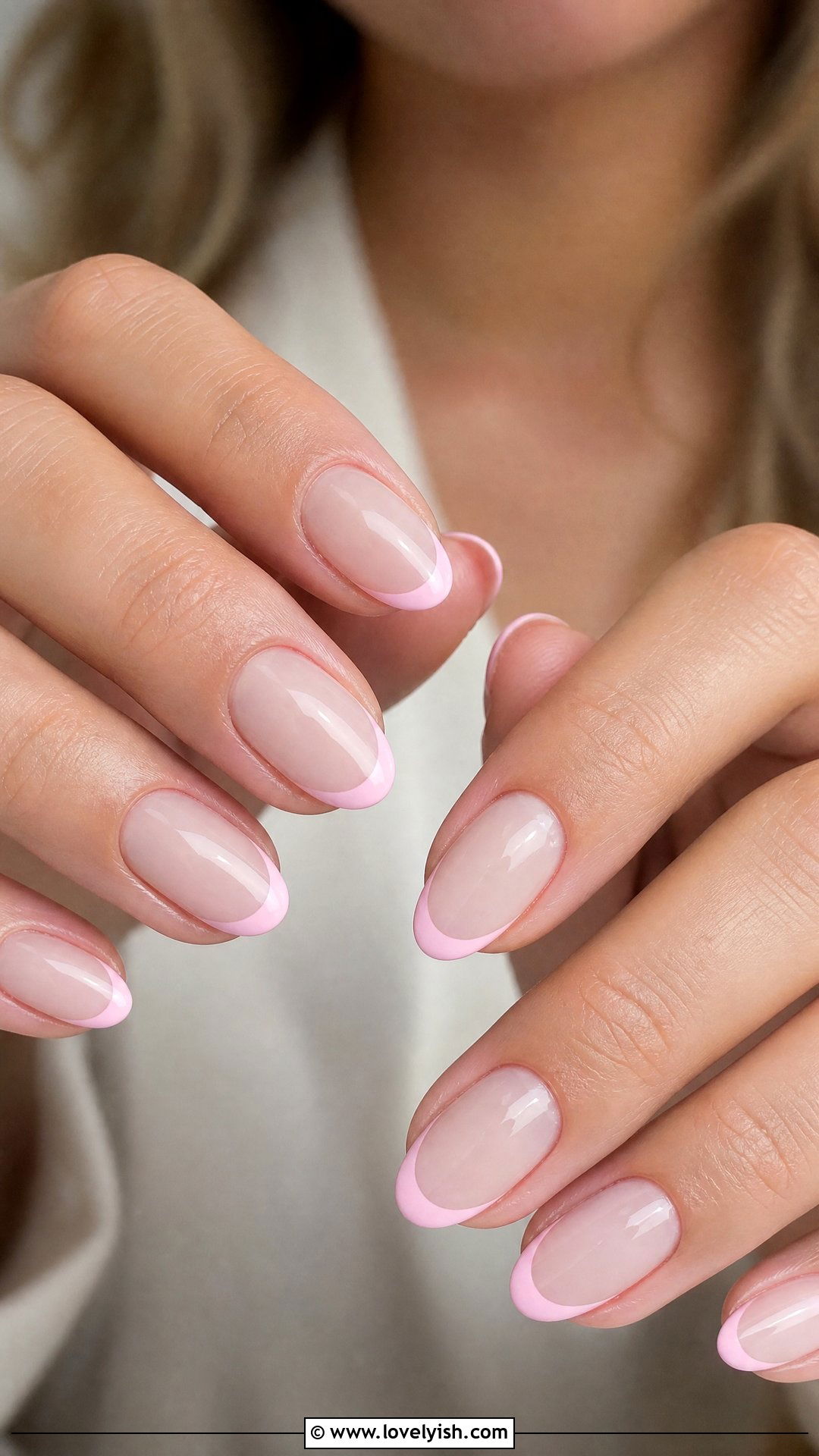 Pastel Pink French Tip Nails - 30 nail designs for teens - 30 nail designs for teens