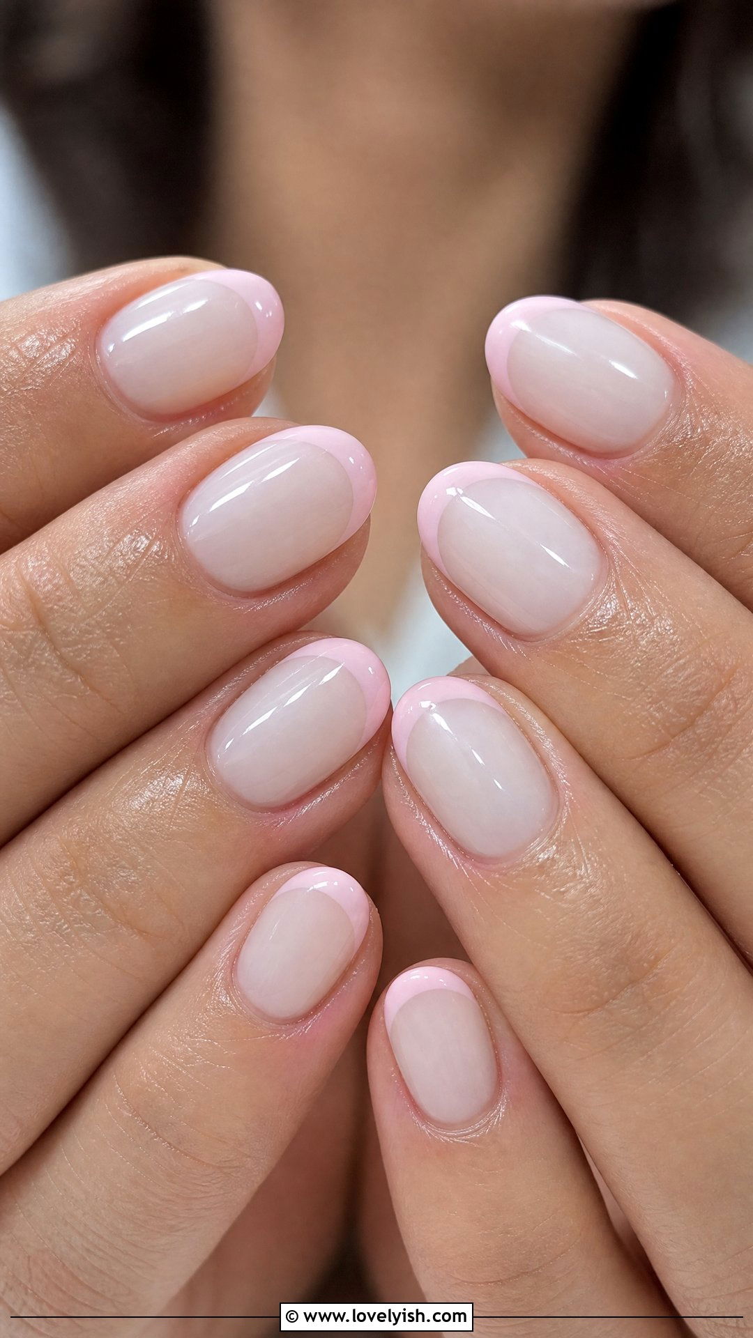 Pastel Pink French Tip Nails - 50 colored french tip nails - 50 colored french tip nails