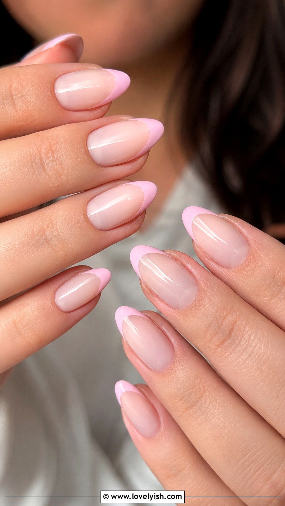 Pastel Pink French Tip Nails - 42 easy nail art ideas - 42 easy nail art ideas