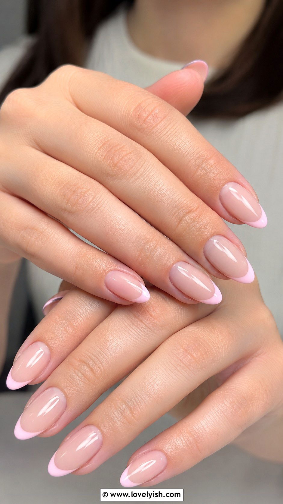 Pastel Pink French Tip Nails - 28 spring nails design ideas - 28 spring nails design ideas