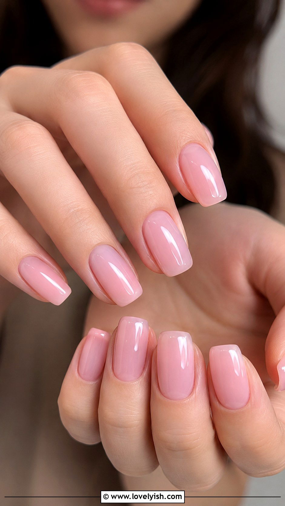 Pastel Pink Jelly Nails - 50 baby shower nails - 50 baby shower nails