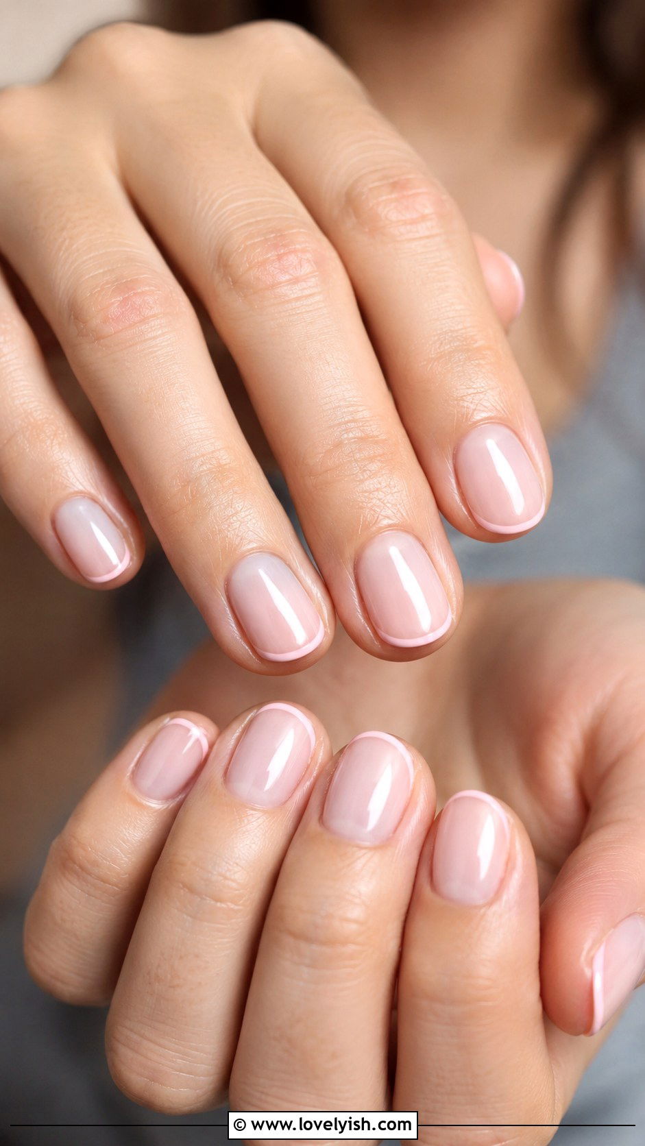 Pastel Pink Micro French Tip Nails - 50 pastel french tip nails - 50 pastel french tip nails