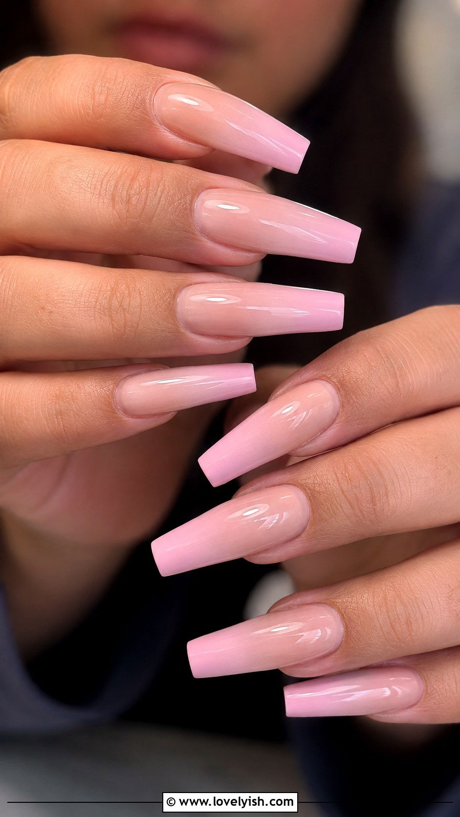 Pastel Pink Ombre French Tips - 50 pastel french tip nails - 50 pastel french tip nails