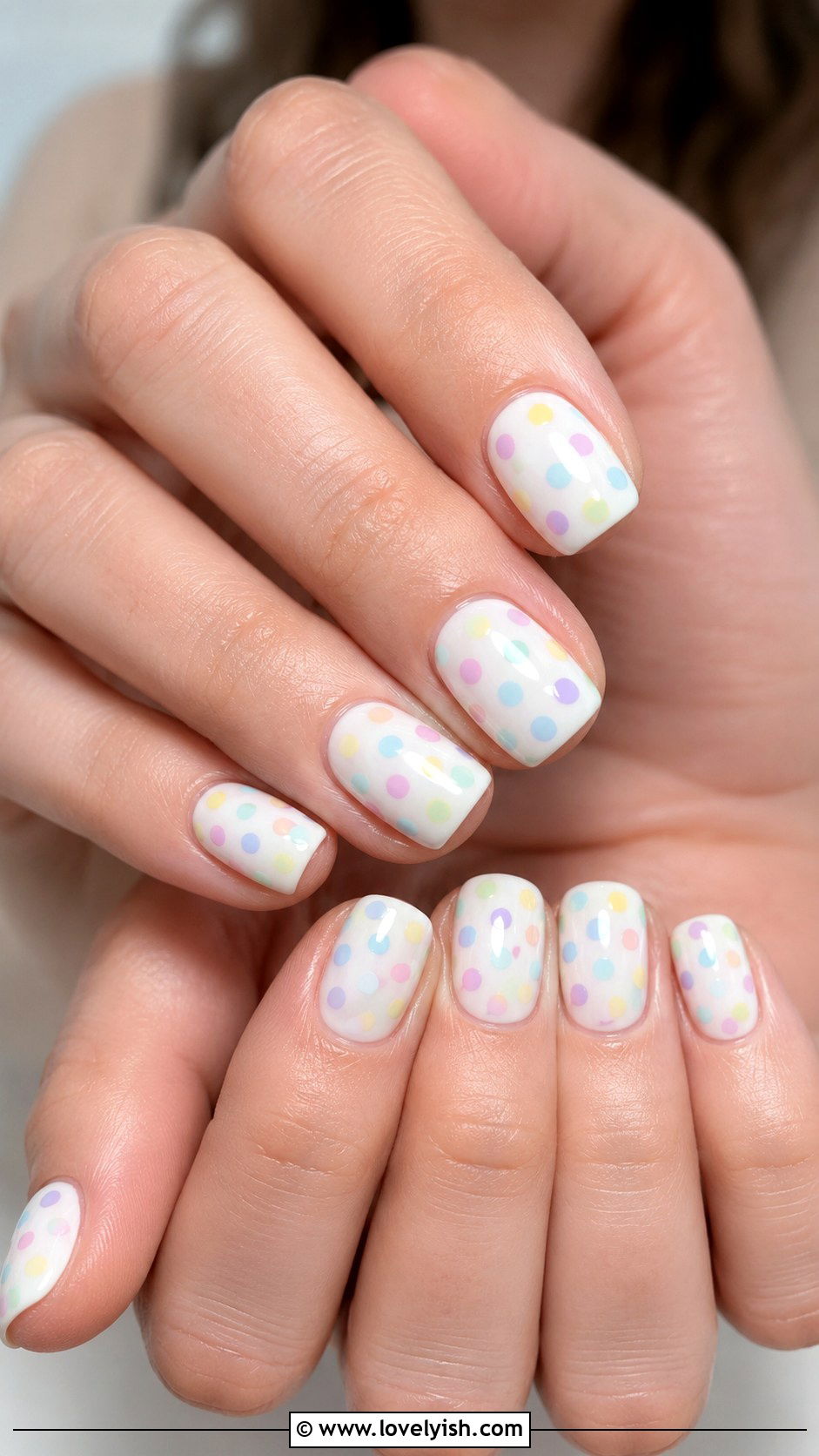 Pastel Polka Dot Easter Nails - 31 easter nail designs 2026 - 31 easter nail designs 2026