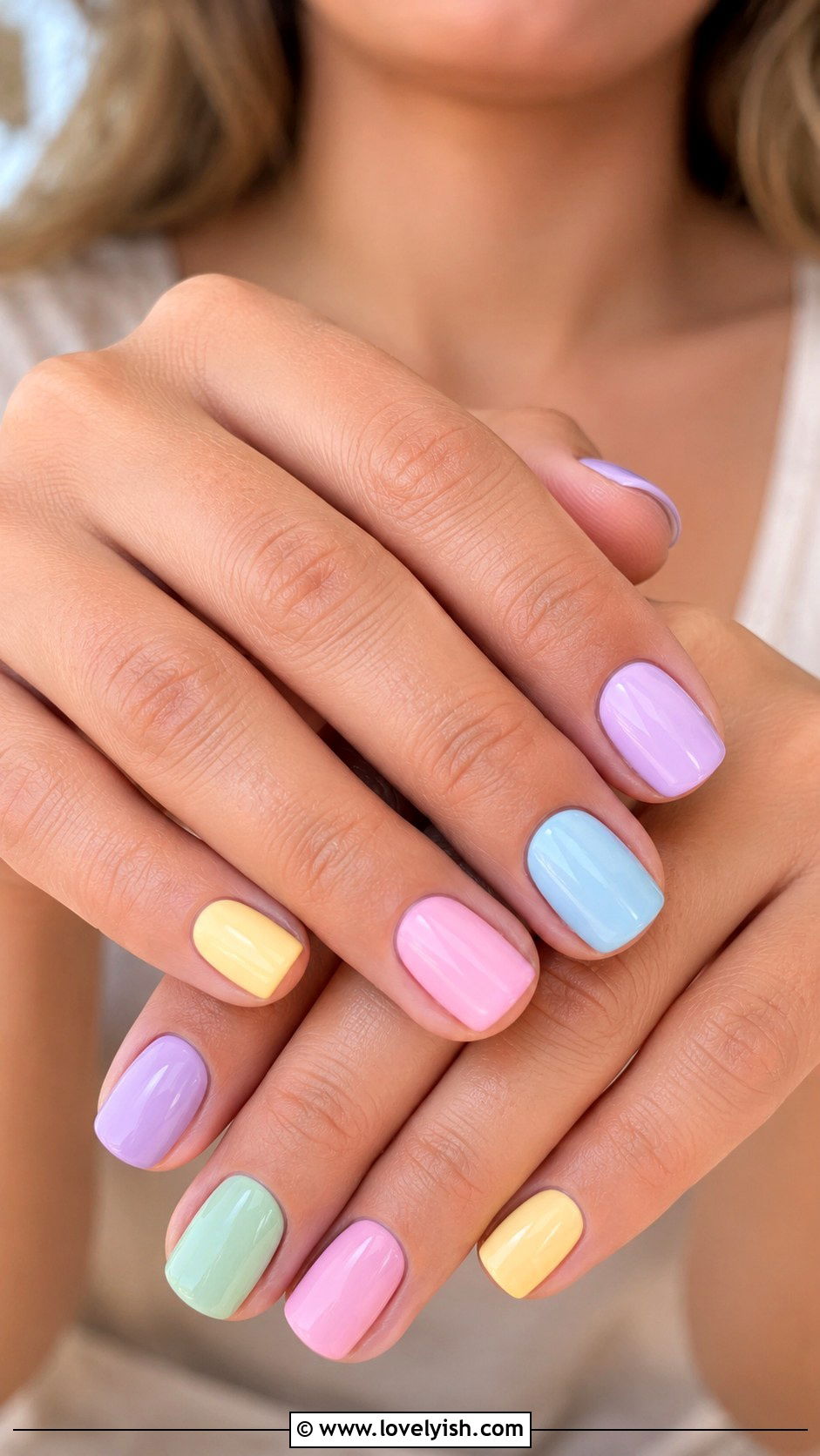 Pastel Rainbow Beach Nails - 50 beach nails - 50 beach nails