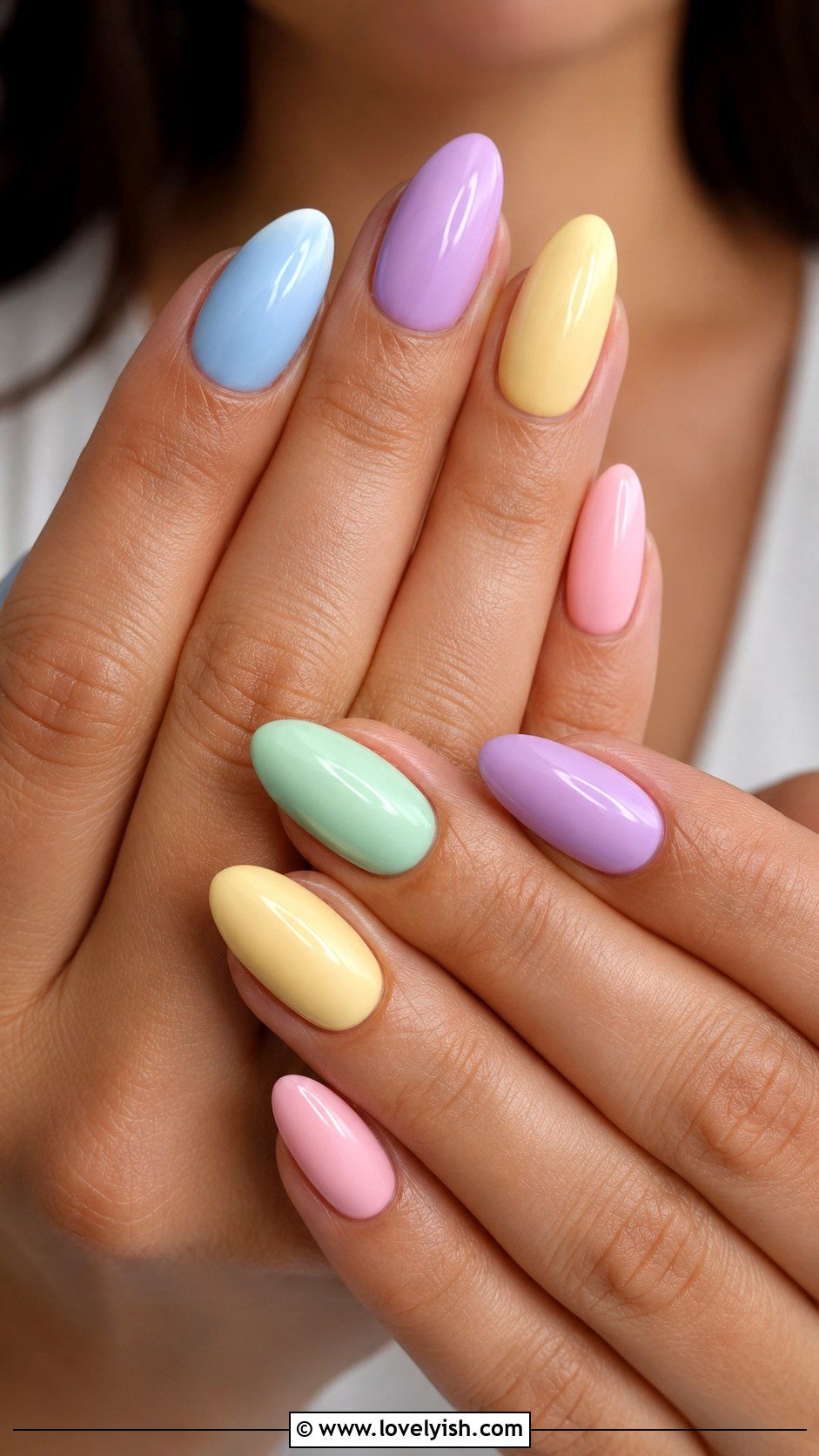 Pastel Rainbow Gel X Nails - 25 gel x nail designs - 25 gel x nail designs