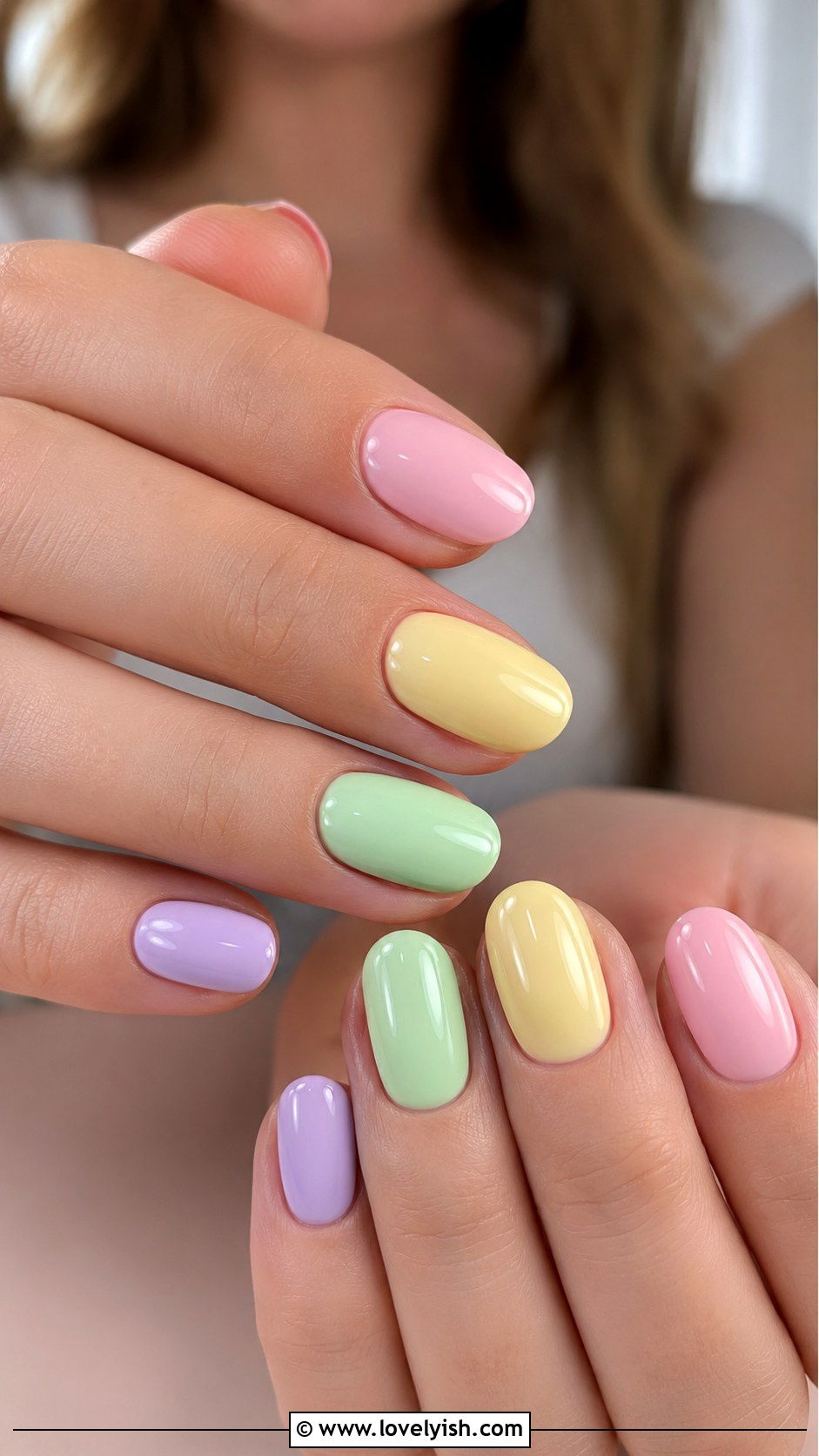 Pastel Rainbow Nails - 33 easy nail designs for beginners - 33 easy nail designs for beginners