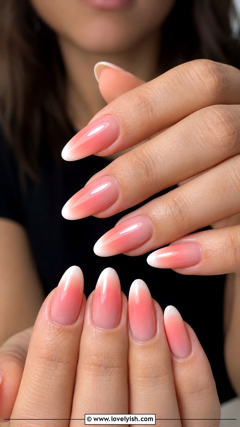 Pastel Rainbow Ombre French Nails - 50 ombre french nails - 50 ombre french nails