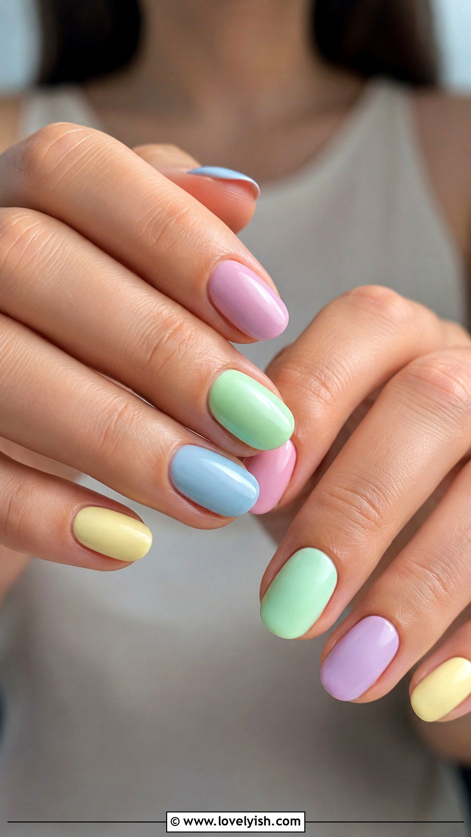 Pastel Skittle Easter Nails - 31 easter nail designs 2026 - 31 easter nail designs 2026