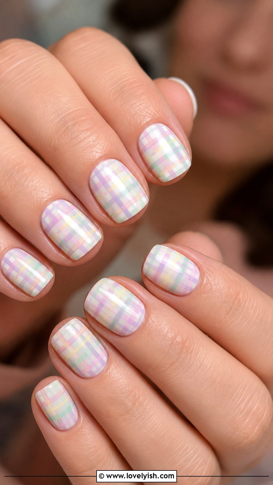 Pastel Tartan Plaid Nails - 50 unique nail designs - 50 unique nail designs
