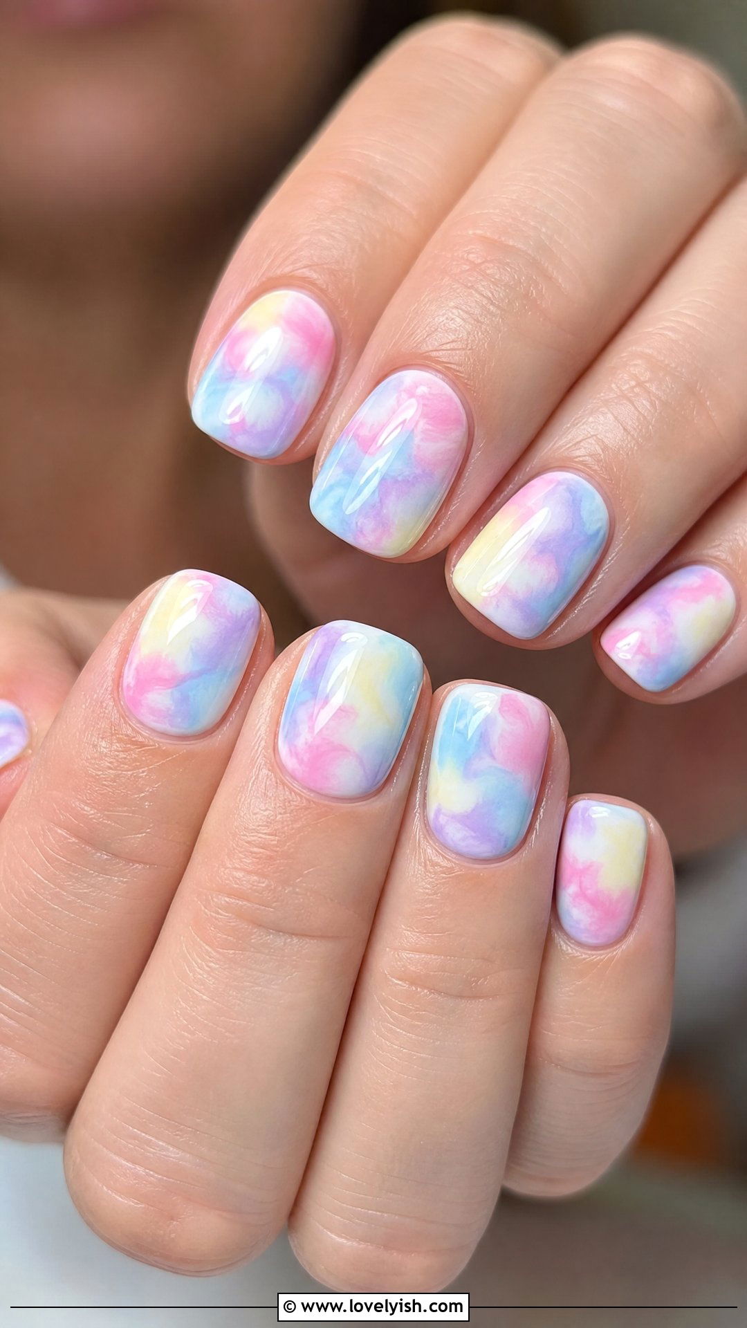Pastel Tie Dye Nails - 38 may nail ideas - 38 may nail ideas