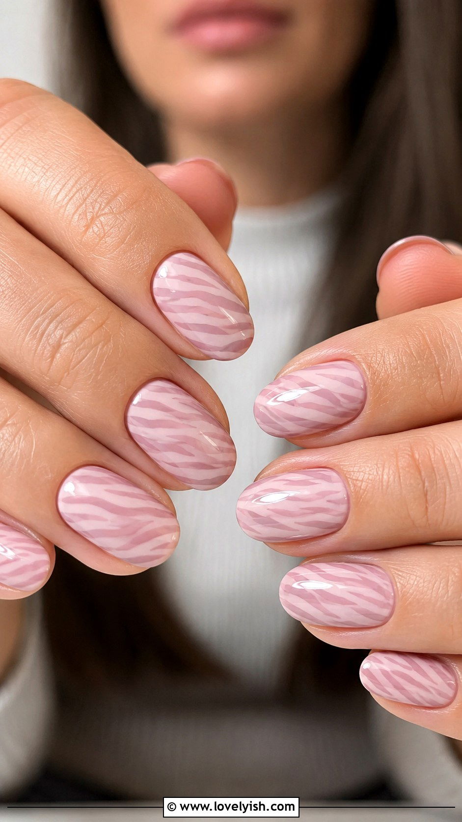 Pastel Zebra Print Nails - 50 zebra print nails - 50 zebra print nails