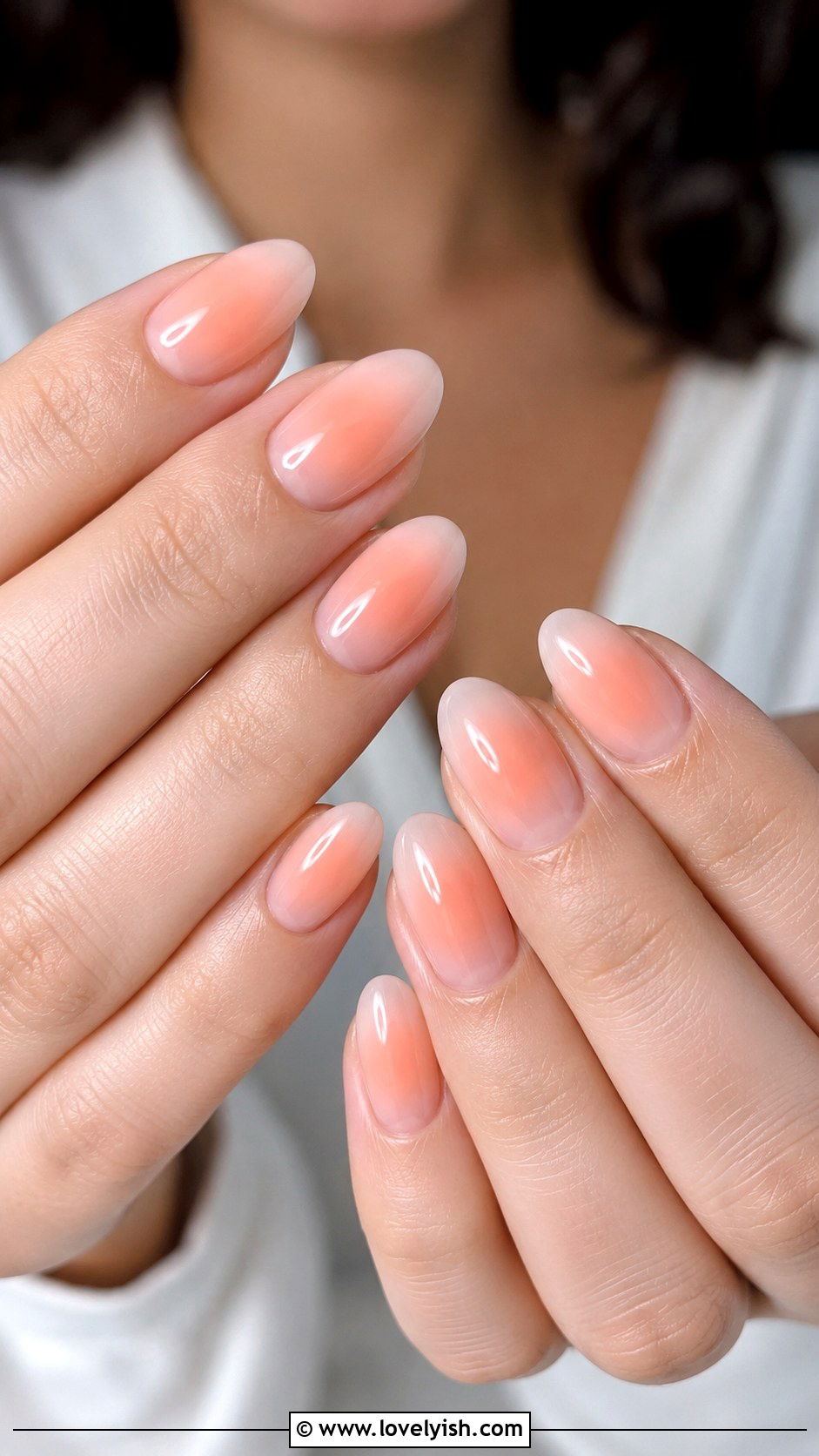 Peach Aura Nails - 50 peach nail designs - 50 peach nail designs