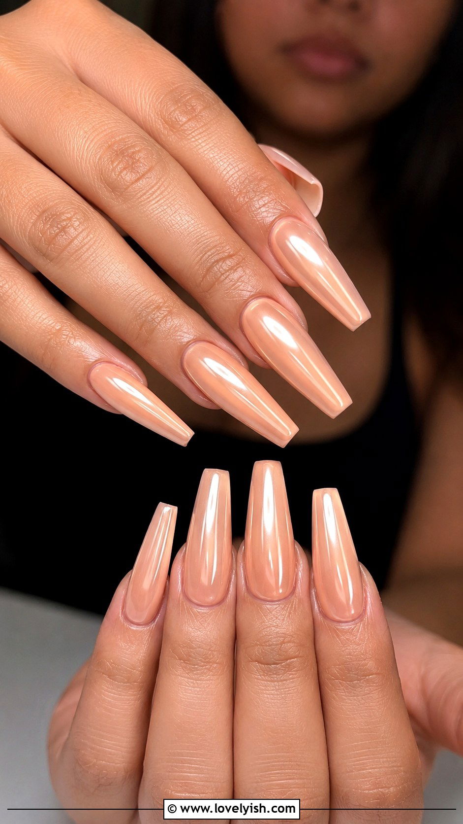 Peach Chrome Spring Nails - 25 easter nails design ideas - 25 easter nails design ideas