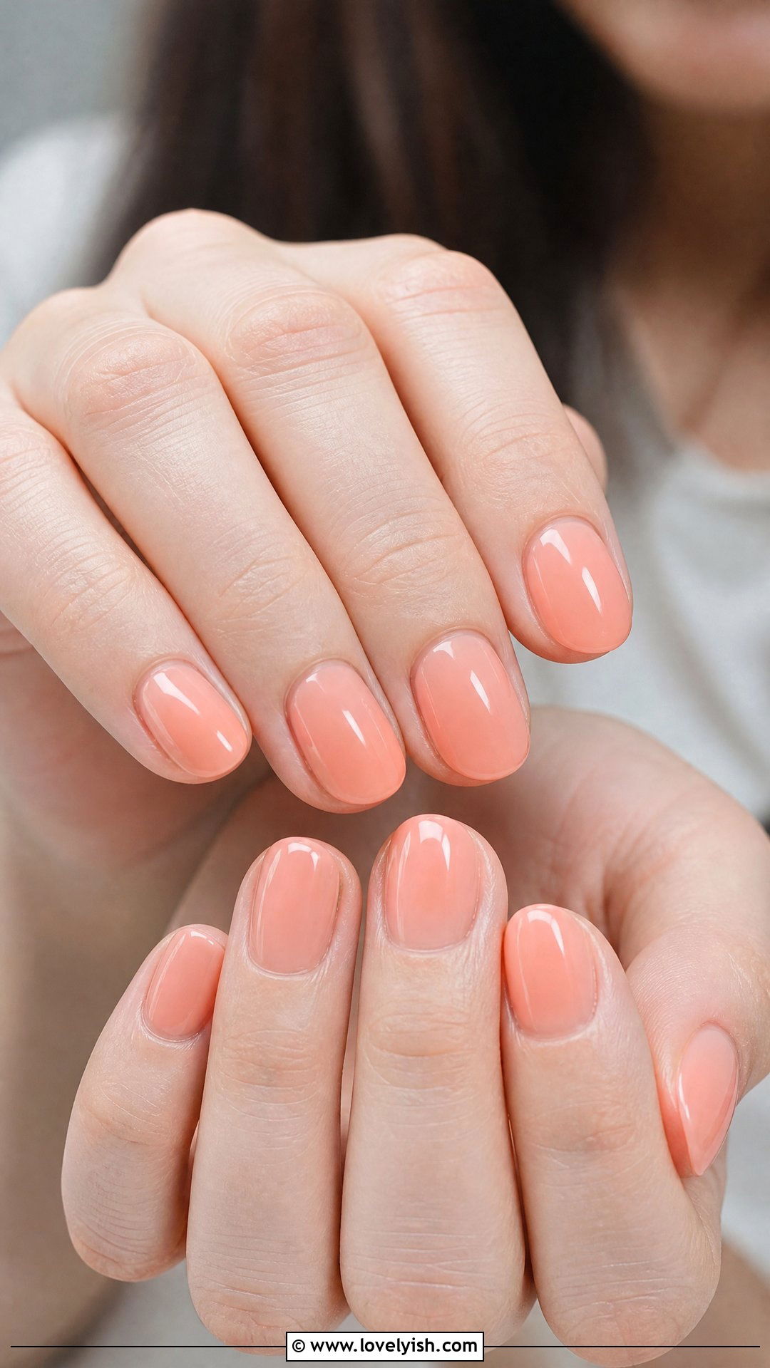 Peach Coral Milky Nails - 50 coral nail designs - 50 coral nail designs