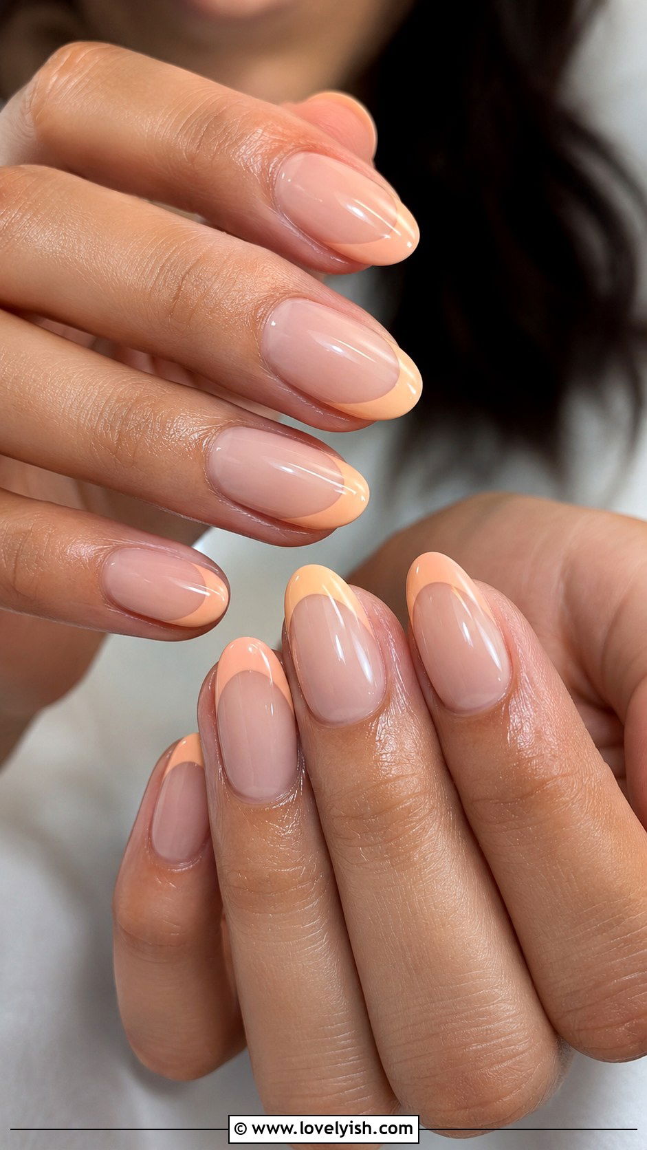 Peach French Tip Nails - 50 pastel french tip nails - 50 pastel french tip nails
