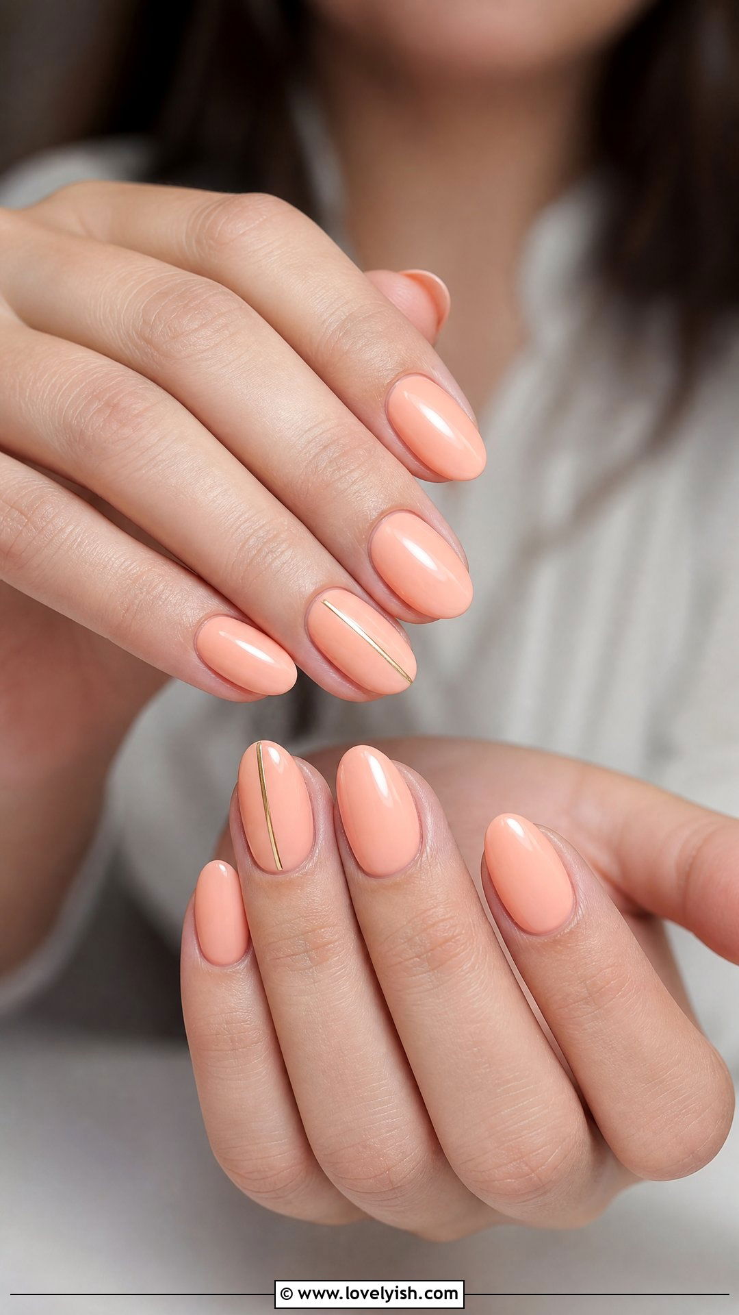 Peach Fuzz Minimalist Nails - 25 beautiful nail designs - 25 beautiful nail designs