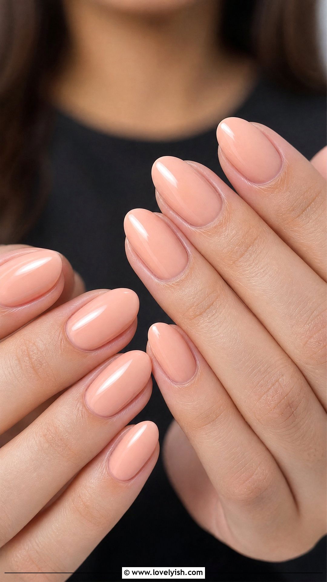 Peach Fuzz Solid Nails - 50 cute spring nail designs - 50 cute spring nail designs