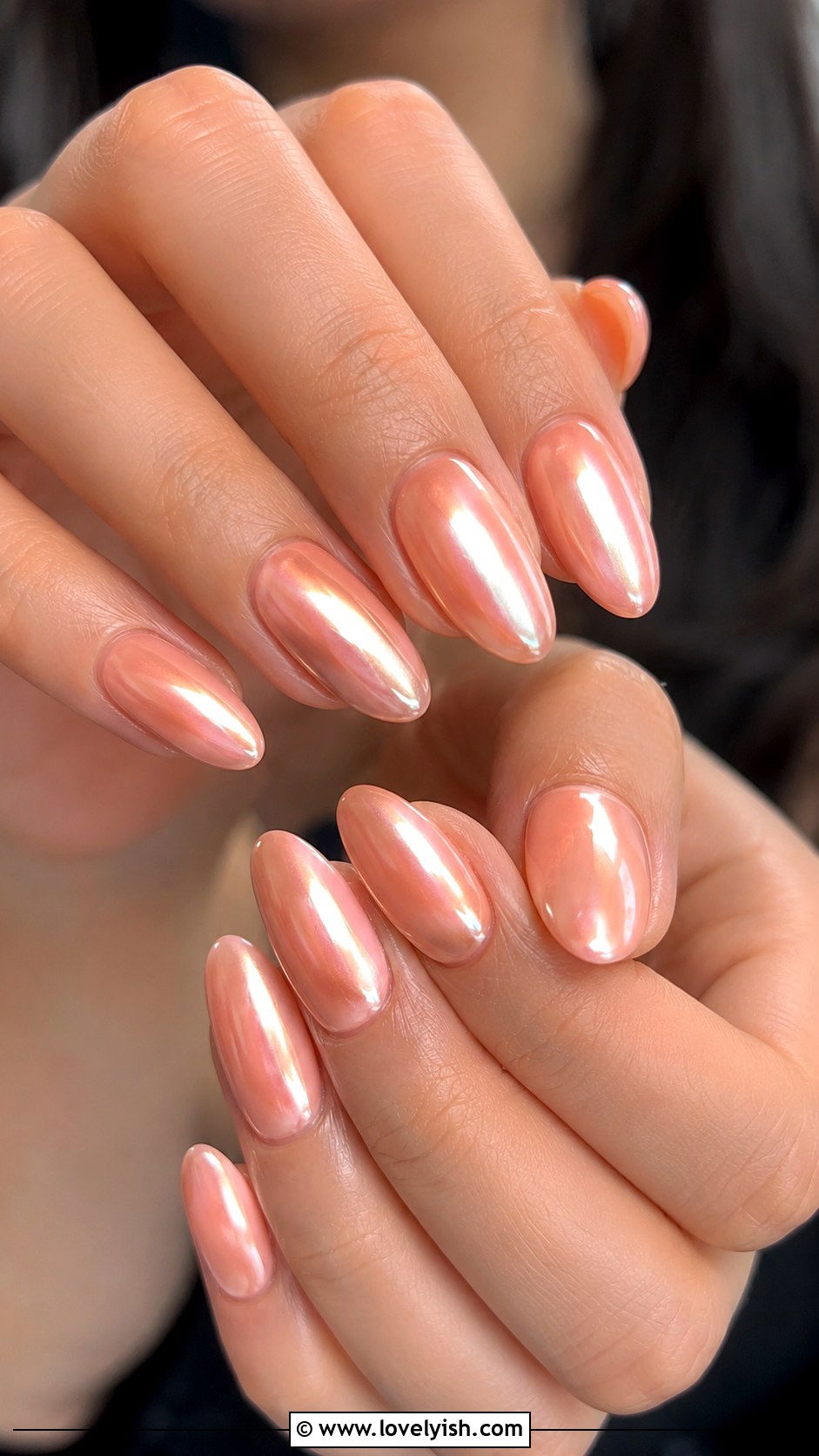 Peach Glazed Donut Gel X Nails - 50 gel x nails - 50 gel x nails