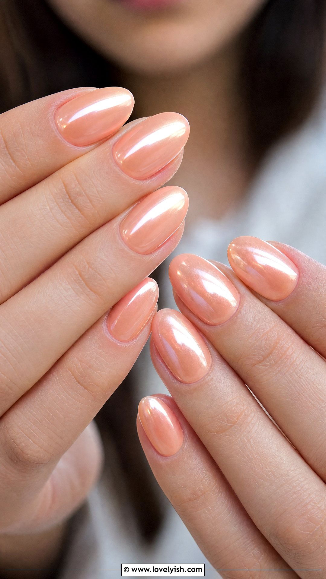 Peach Glazed Donut Nails - 50 medium nails - 50 medium nails