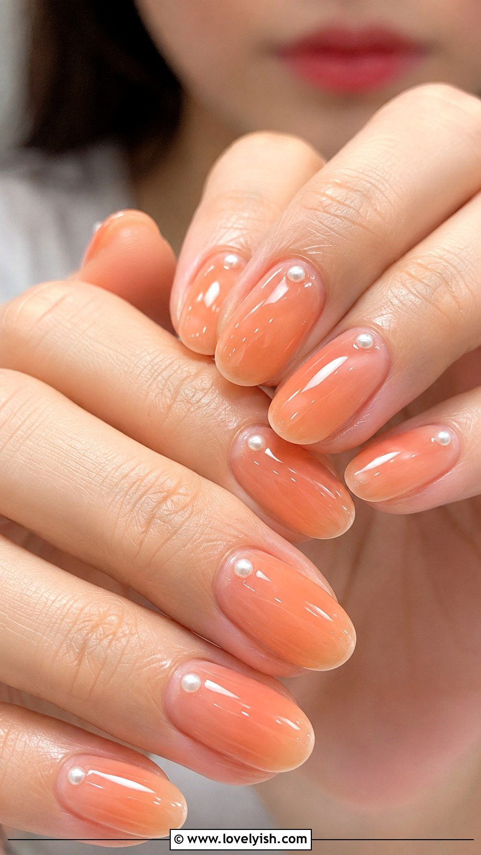 Peach Jelly Nails - 50 jelly nails - 50 jelly nails