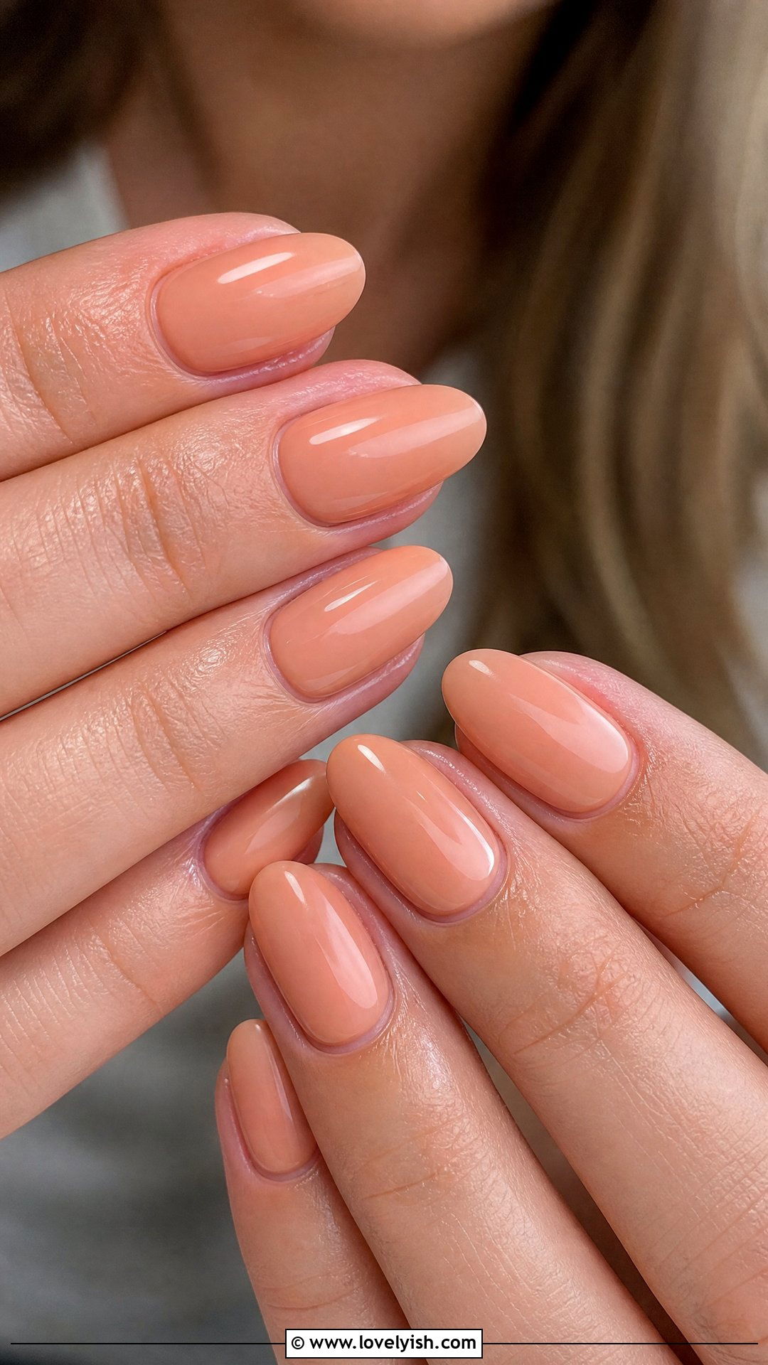 Peach Nude Short Acrylic Nails - 50 short acrylic nails - 50 short acrylic nails