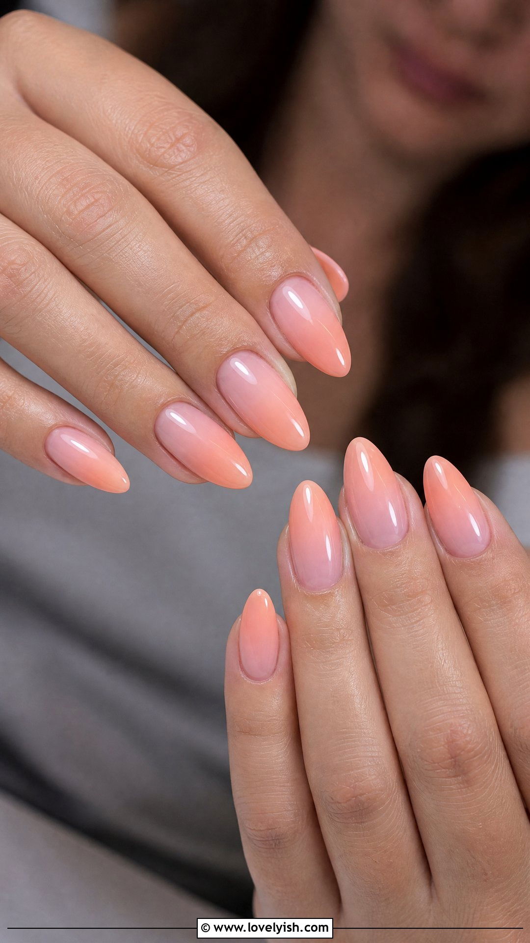 Peach Ombre French Nails - 38 may nail ideas - 38 may nail ideas