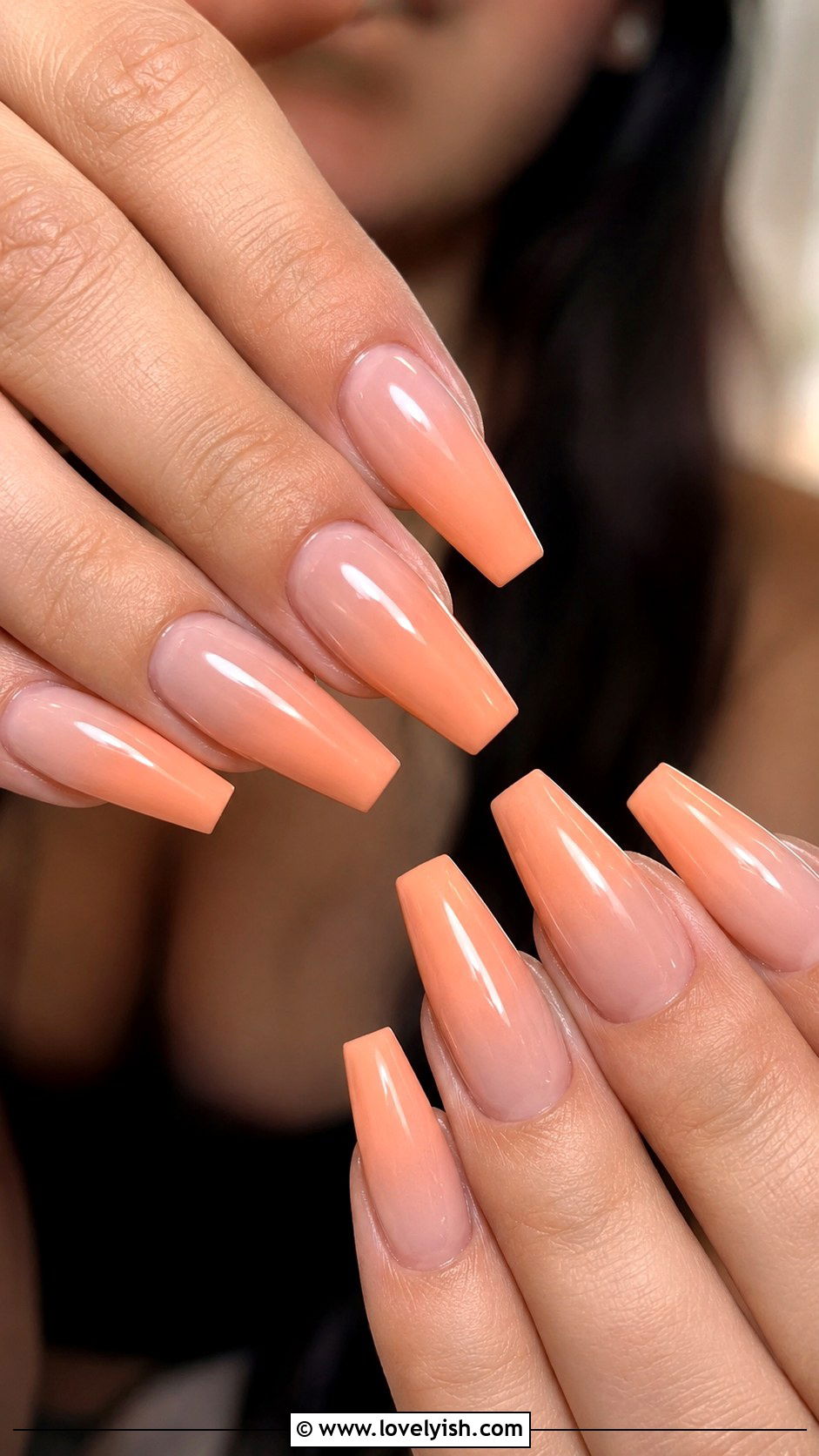 Peach Ombre Nails - 28 spring nails design ideas - 28 spring nails design ideas