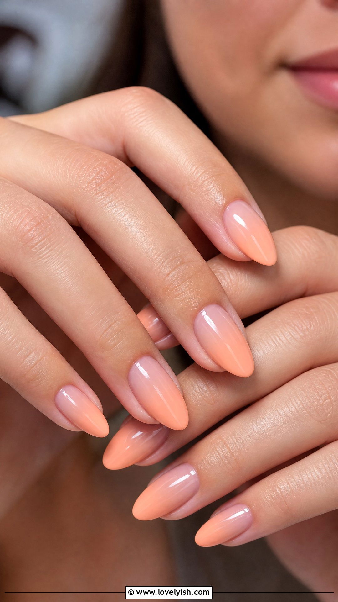 Peach Ombre Nails - 50 spring nails - 50 spring nails