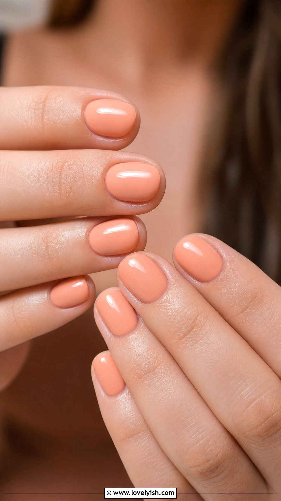 Peach Round Nails - 50 round nails - 50 round nails