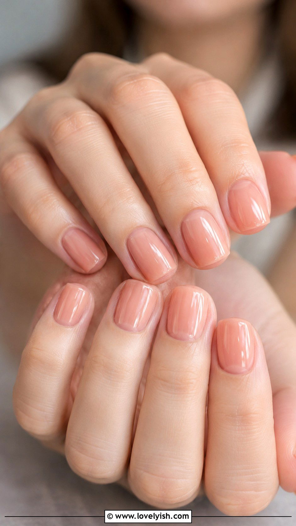 Peach Sheer Pink Nails - 50 peach nail designs - 50 peach nail designs