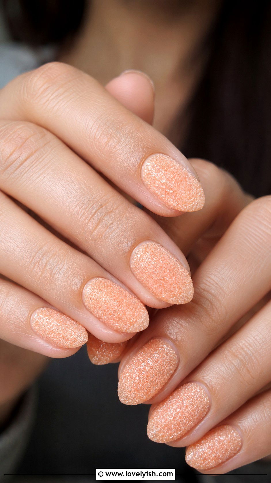 Peach Sugar Nails - 50 peach nail designs - 50 peach nail designs