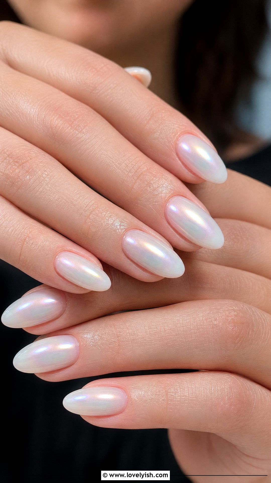 Pearl Aura Iridescent Nails - 44 nails designs - 44 nails designs
