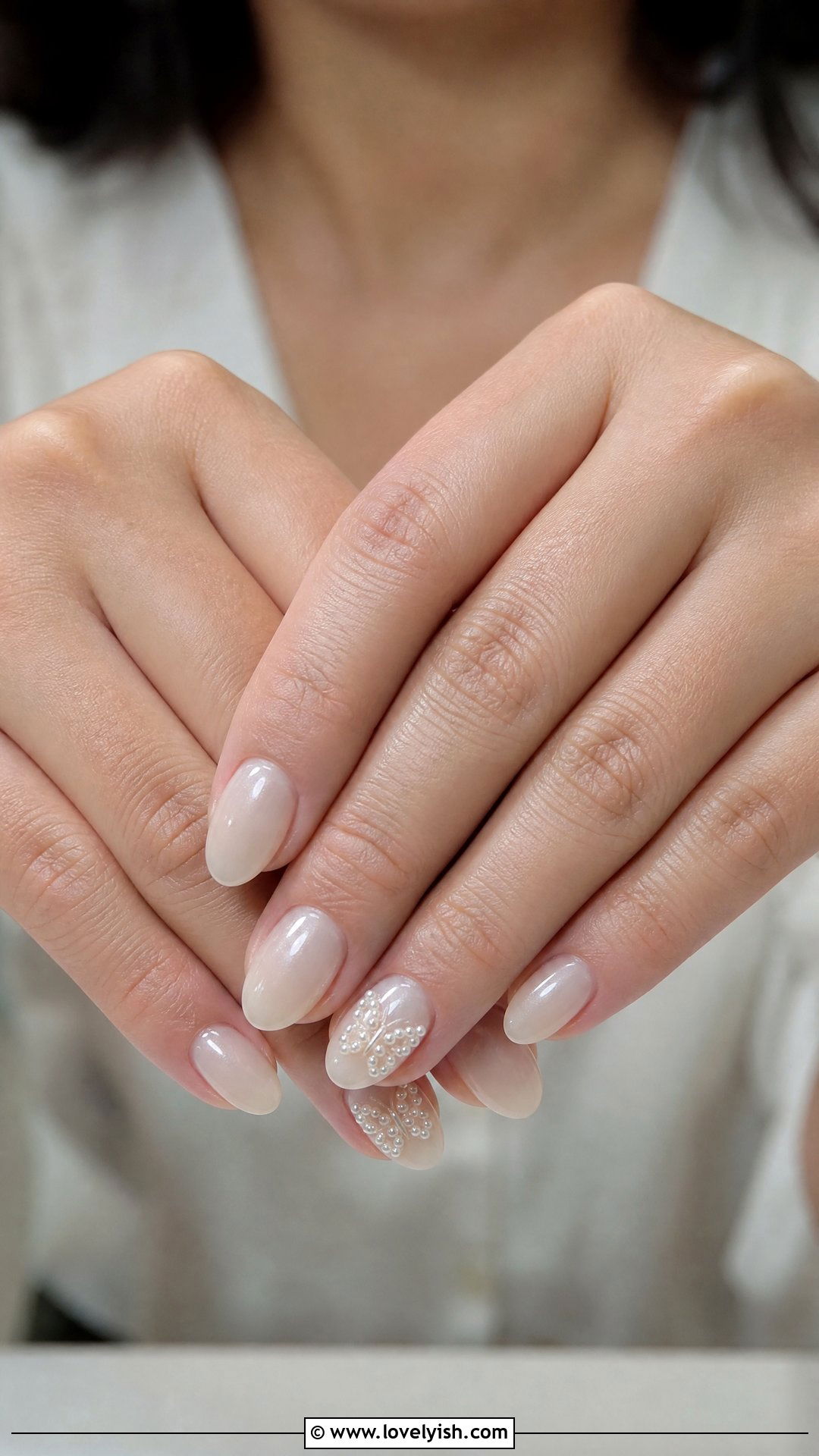 Pearl Butterfly Nails - 50 butterfly nails - 50 butterfly nails