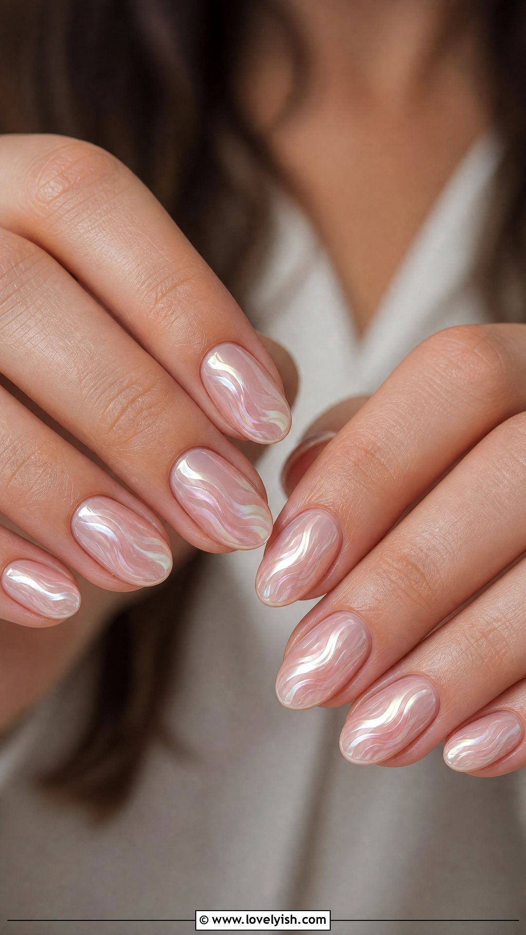 Pearl Chrome Swirl Nails - 39 nail ideas 2026 - 39 nail ideas 2026