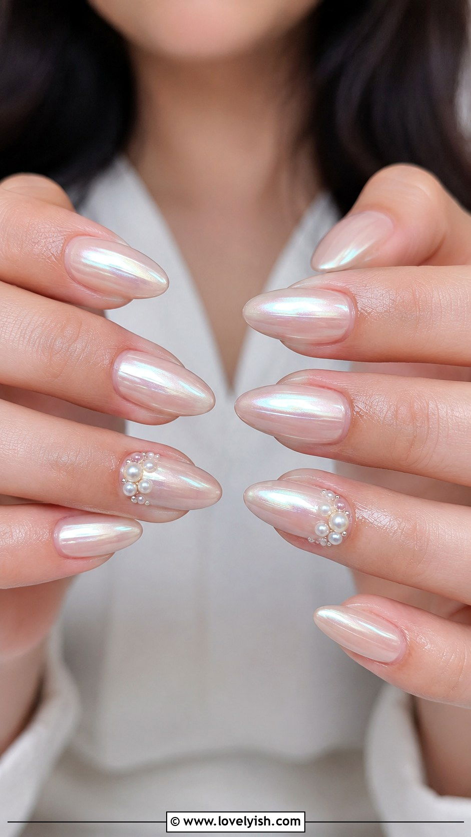 Pearl Drop Accent Nails - 50 beach nails - 50 beach nails