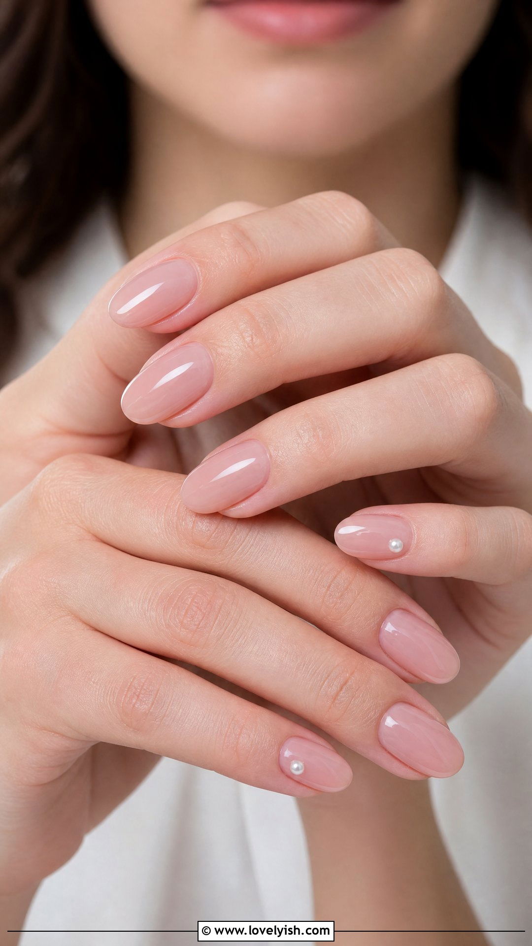 Pearl Pinky Accent Nails - 50 pearl nails - 50 pearl nails