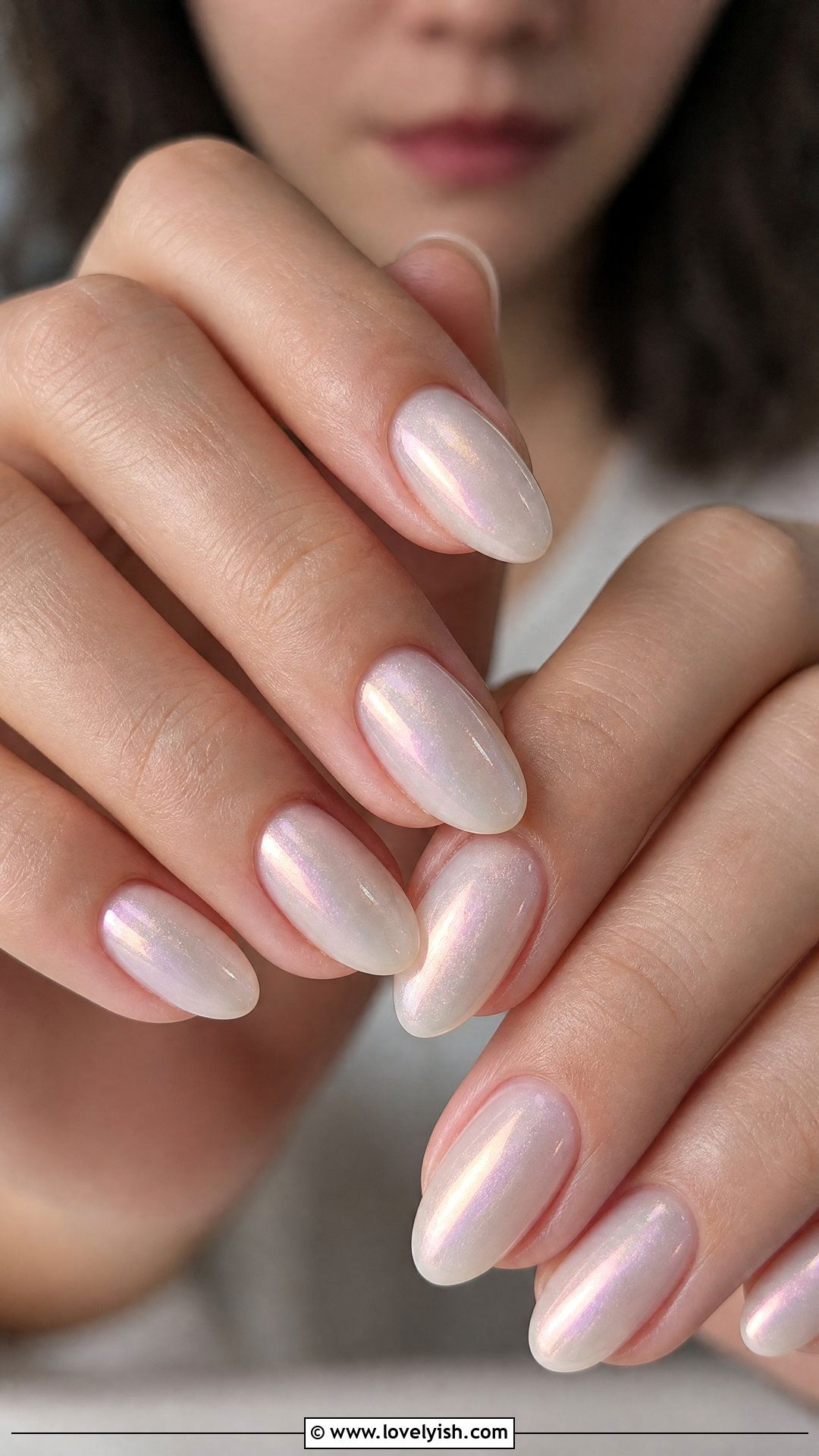 Pearl Shimmer Milky Nails - 50 elegant nails - 50 elegant nails