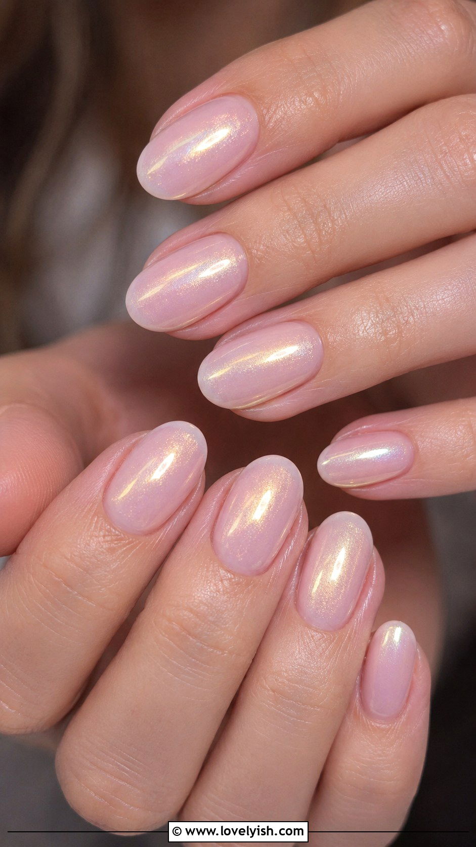 Pearl Shimmer Nails - 50 neutral nails - 50 neutral nails