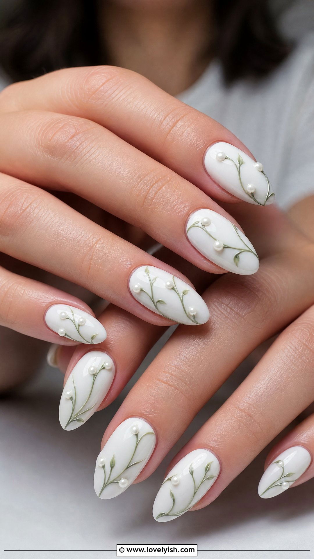 Pearl Vine Trail Nails - 50 pearl nails - 50 pearl nails