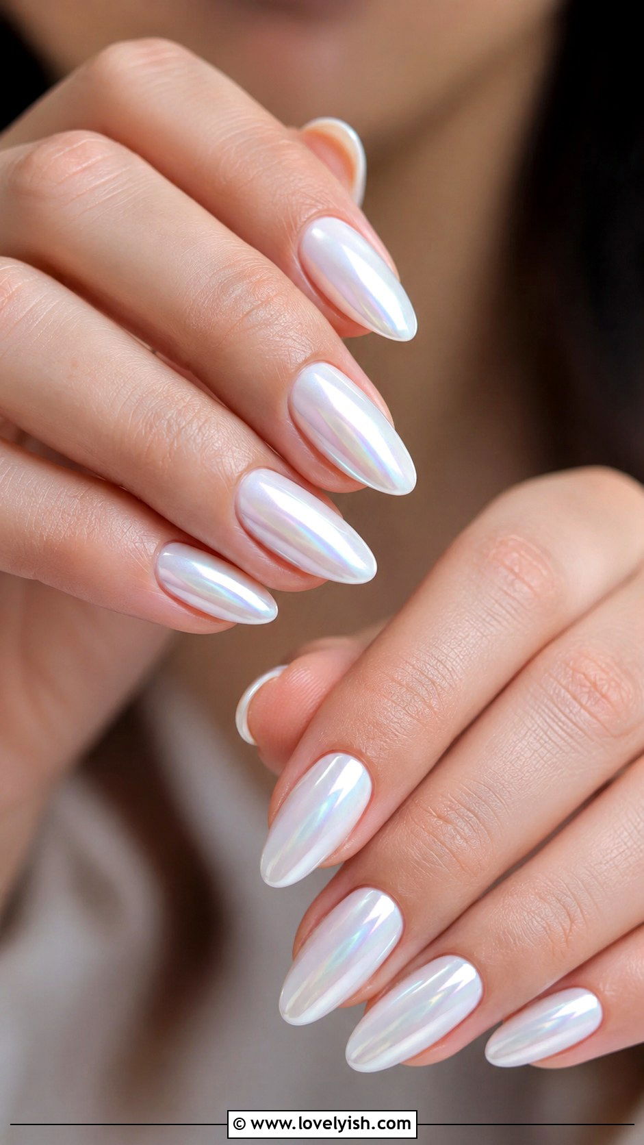 Pearl White Bridal Nails - 38 classy nail designs - 38 classy nail designs